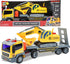 Maxx Action 17 3 Playset Vehicle Transport with Excavator Bright Lights and Construction Sounds | Friction Powered