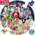 eeBoo: Piece and Love International Women's Day 500 Piece Round Jigsaw Puzzle for Adults, Jigsaw Puzzle for Adults and Families, includes Glossy, Sturdy Pieces and Minimal Puzzle Dust