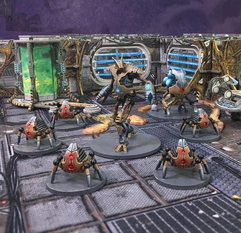 Battle Systems BSGCSE003 Core Space Purge Outbreak Expansion, 28mm Miniatures with Modular 3D Terrain