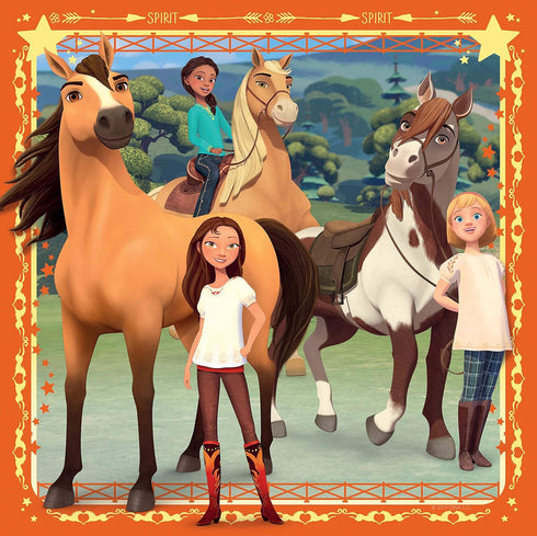 Ravensburger Adventure on Horses 3x49 Piece Jigsaw Puzzle Set for Kids - 08068, Unique Pieces Fit Perfectly.