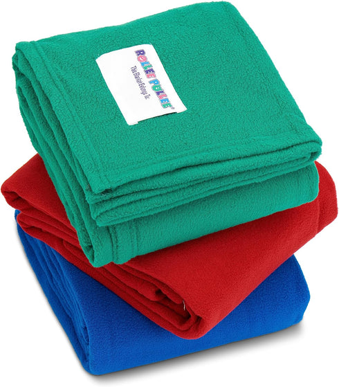 Children's Nap Blanket, Super Soft Anti-Pill Fleece Blanket for Toddlers and Kids, 36" x 48" (Green, Single)
