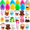 JOYIN 12 Pcs Prefilled Easter Eggs with Plush Toys, Plastic Eggs Filled