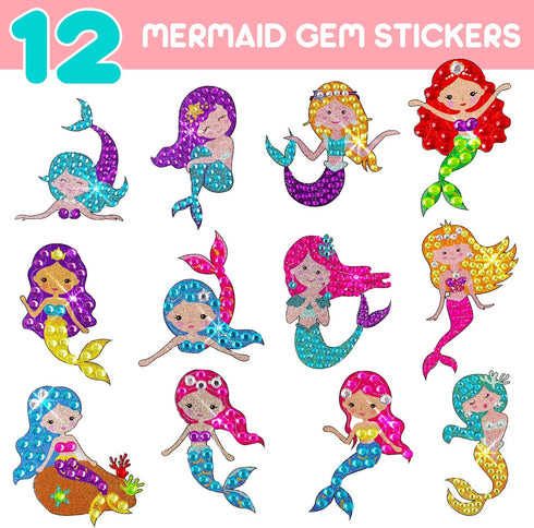 Blue Squid Diamond Art Kits for Kids, Fun DIY Gem Art and Craft Kit for Ages 6-12, Creative 5D Painting