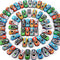 DERTE 140 Pieces Pull Back Cars for Kids Mini Car Toys Bulk Metal
