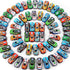 DERTE 140 Pieces Pull Back Cars for Kids Mini Car Toys Bulk Metal