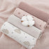 100% 5 Pack, 23.6 23.6 inch, Susurration Muslin Burp Cloths Baby Washcloths Cotton Burp Cloths Baby Girl Absorbent