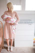 Copper Pearl Large Floral Knit Baby Swaddle Blanket - Grace Design