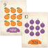Counting 1-10, Children Inspire Design Nursery Decor, Fruits Cards, Number Flash Cards Kid's Decor, Eco-Friendly Print
