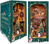 DIY Book Nook Kit - Christmas Wooden Miniature House Kit Rotating Decor,