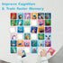 72 36 4 5 6 Hebayy PCS Memory Matching Game, Real Animal Matching Cards for Toddlers Pairs Memory Cards for Preschool