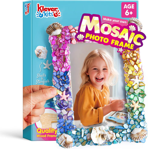 JOVA Klever Kits Mosaic Photo Frame Craft Kits, DIY Mosaic Kits for