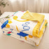 J-pinno 100% 6 2, 45" 60") Big Dinosaur Muslin Wrap Blanket Cotton Layer Quilt Bed Blanket Soft Warm Throw Sofa Couch