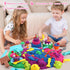 YIDESTARS 4lbs Kids(3-8) Sensory Play Kit: Sand Art & Ice Cream Toy - Colorful Sand,Molds,Tools,Sandbox w/Lid - Fun
