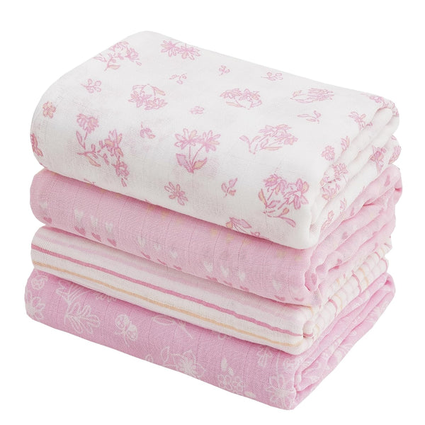 Viviland Muslin Swaddle Blankets, Swaddle Wrap for Boys and Girls, Breathable and