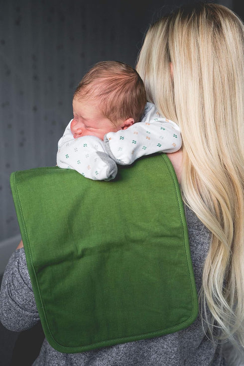 Copper Pearl Premium Baby Burp Cloths, 3-Pack Large Cotton Spit Up Rags with 3 Absorbent Layers, 21" x 10" Size