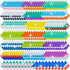 200 Pack Mini Pop Keychain Fidget Toys Square Sensory Stress Relief Toy