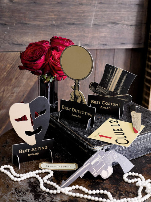 Talking Tables Reusable Murder Mystery Dinner Party Game Kit - 1920s Theatre Themed, 3 Alternative Endings