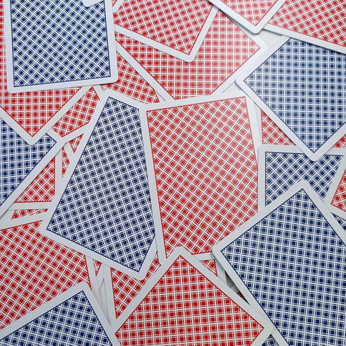 Plastic Playing Cards, Poker Size, Casino Quality, Jumbo Index, Waterproof & Washable, 6 Blue Deck & 6 Red Deck