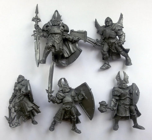 Paladins 54 mm 1/32 - 5 Fantasy Figures, Technolog Russian Toy Soldiers DND Action Miniatures