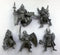 Paladins 54 mm 1/32 - 5 Fantasy Figures, Technolog Russian Toy Soldiers DND Action Miniatures