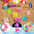 SYWHXY 63PCS (7 Luminous Mini Resin Crabs Cute Crab Figurines Glow in The Dark, Tiny Miniature Crabs Animals for Micro
