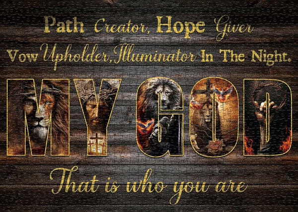 Jesus and Lion Puzzle - Bible Puzzles 1000 Pieces for Adults - Religious Puzzle for Home Decor