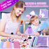 MINIFUN 1500+ Pcs Fashion Designer Kit for Girls, Sewing Kit with 7 Mannequins, DIY Arts and Crafts for Kids