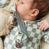 Ali+Oli Linen Strap Pacifier Clip Set of 3 (Forest) for Newborn Pacifiers & Teethers, 10" x 1" Binky Clips
