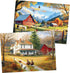 WSCXSC 2 Pack 300 Pieces Puzzle for Adults,Autumn Puzzle Farm Jigsaw Puzzles 300