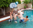 Botabee Official Size 9.4" Diameter Pool Basketball - Size 7 Waterproof Ball for Pool & Outdoor Play - White and Blue