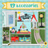 Set 19 Honey Bee Acres Thistlestop Train Station, Complete with Miniature Doll Figure, Pieces