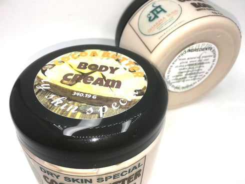 Dharma Suds 12 oz Cocoa butter moisturizer body cream dry skin special with organic cocoa powder