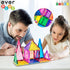 Everplay 30pc Magnetic Tile Building Block Set, Construction Magnet Tiles Toy Blocks STEM Educational Learning Kit