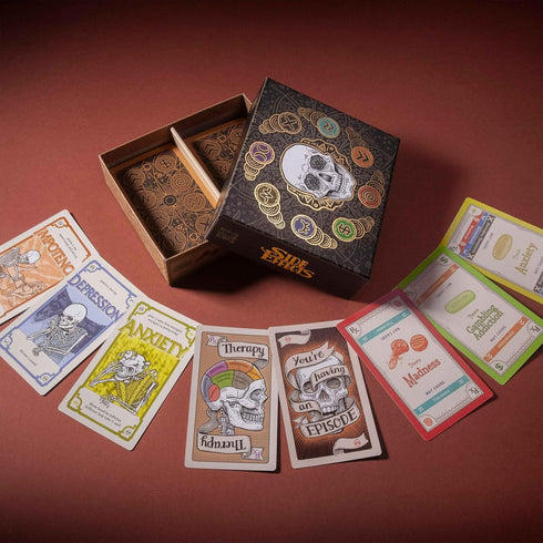 Pillbox 28 14+ 1030 Games Side Effects | Strategic Take that Card Game of Therapy, Medication, Disorder Cards & Chaotic