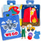 Curious Columbus Quiet Book - Away We Go Busy Book for Toddlers, Montessori Airplane Travel Toy for Preschool and Early