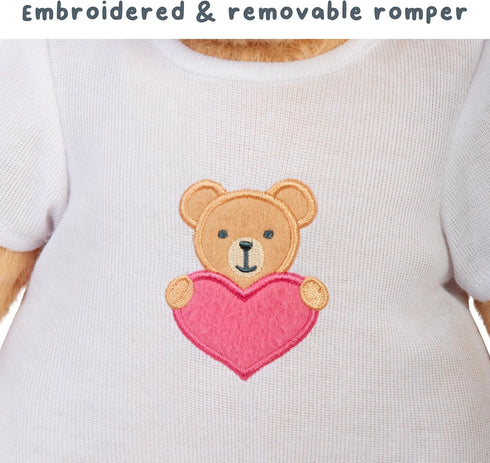 Baby Born My Teddy Bear, Soft Cuddly Posable Toy with Removable Outfit