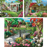 Set 300 18" 24" Bits and Pieces Value of Three Piece Jigsaw Puzzles for Adults Gardens Galore, Lake Life, Peaceful Park