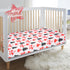 Cozy Boy,52x28 inches Christmas Crib Sheet,Baby Sheets Fitted Crib Sheet Breathable Fits Standard Size Crib for Toddler