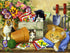 300 Piece Puzzle for Adults, Linda Picken Little Bloomers Cat & Kittens, 24 x 18 Cute Jigsaw