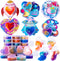 JOYIN 30 PCS Valentine Day Gift Cards with Galaxy Slime Stress Relief