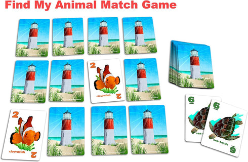 GO Fish Untamed Oceans Card Game for Kids 4-8 - Play Old Maid & Slap Jack - Family Game Night Fun