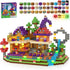 200PCS Magnetic Blocks with Light-Up Blocks - Magnetic Blocks for Kids Ages