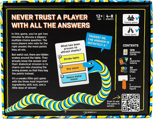 Big Potato Snakes - Slippery Social Deduction Game for Families and Adults, Perfect for Game Night