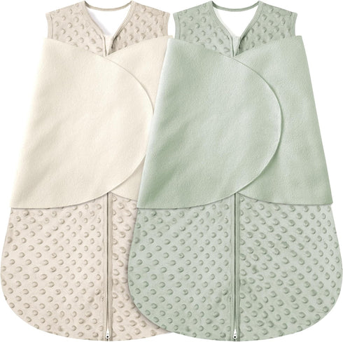 BSTOPPT Newborn Sleep Sack Baby Swaddle,0-12 Months,3-Way Adjustable Wearable Blanket,Swaddling Sleeping Bag