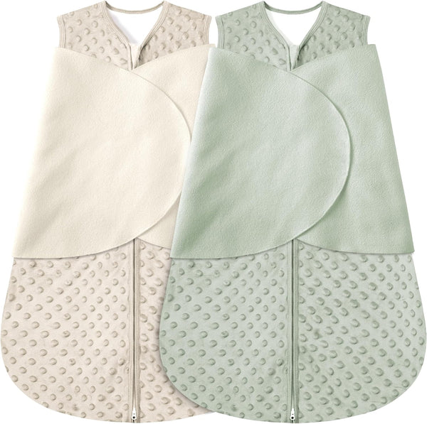BSTOPPT Newborn Sleep Sack Baby Swaddle,0-12 Months,3-Way Adjustable Wearable Blanket,Swaddling Sleeping Bag