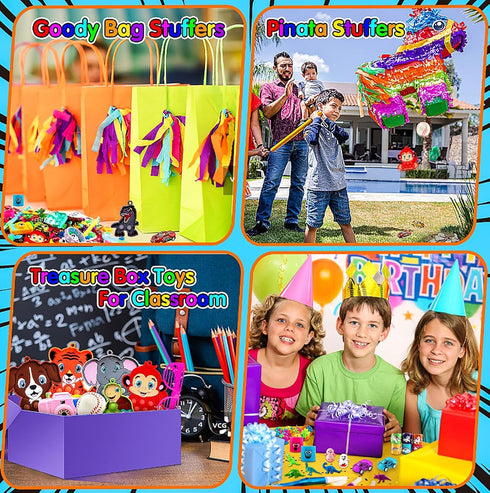 1000 PCS Party Favors for Kids - Fidget Toys Bulk, Goodie Bags Stuffers, Birthday Gifts, Classroom Prize Toys