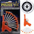 The Dreidel Company Detective Set with 10 Suction Cup Bullets and Plastic Pistol, 11 Piece Set