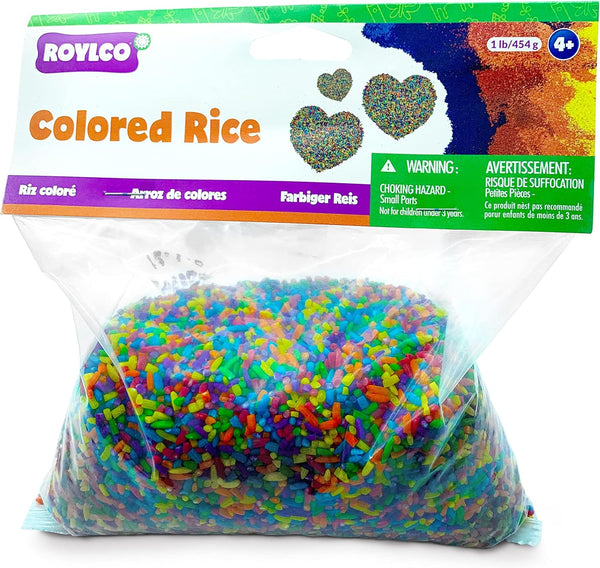 Roylco Colored Rice, 1 Lb. Box