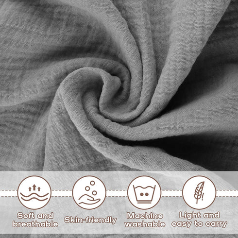 Muslin Baby Lovey Security Blanket, Soft Breathable Organic Cotton Lovies, Unisex Newborn Toddler Goose Lovey Gifts