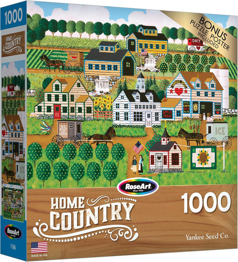 RoseArt - Home Country - Yankee Seed Co. - 1000 Piece Jigsaw Puzzle for Adults
